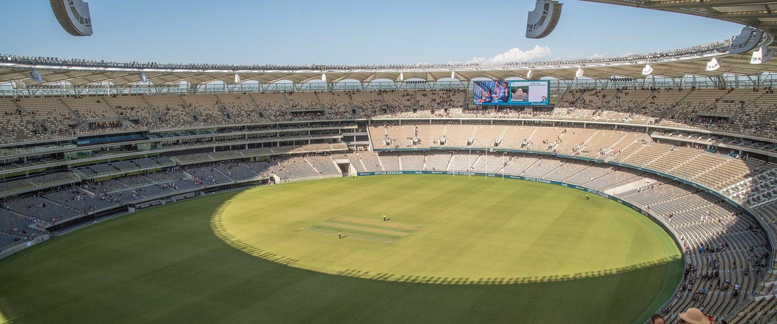 A capacity crowd in the stands at Perth Stadium